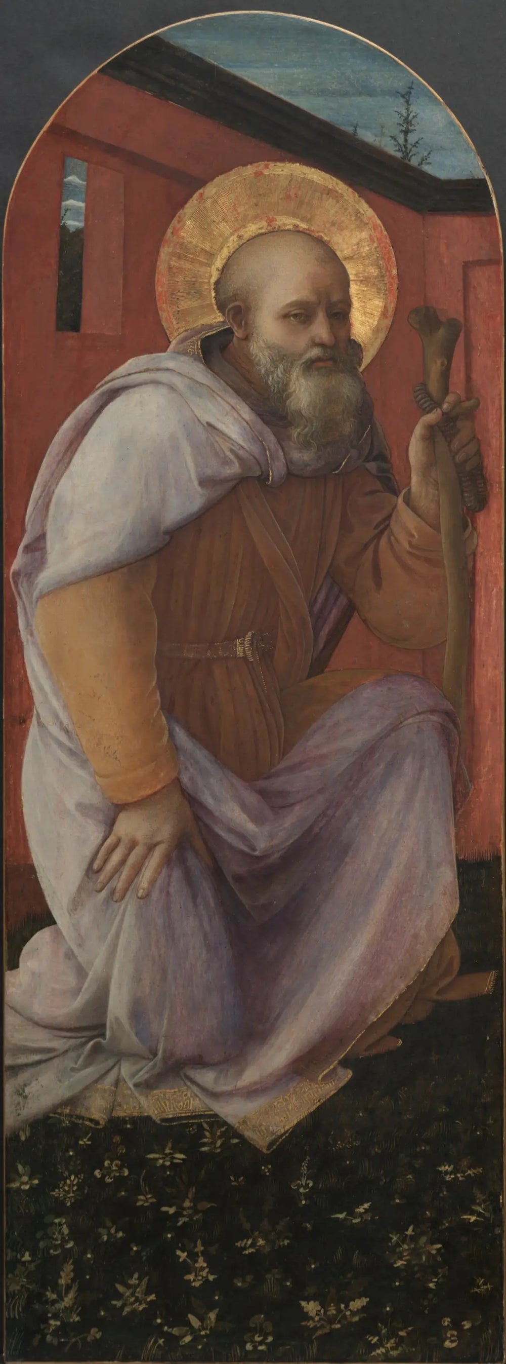 Panel from a Triptych: St. Anthony Abbot - Fra Filippo Lippi - Alpha Reproduction