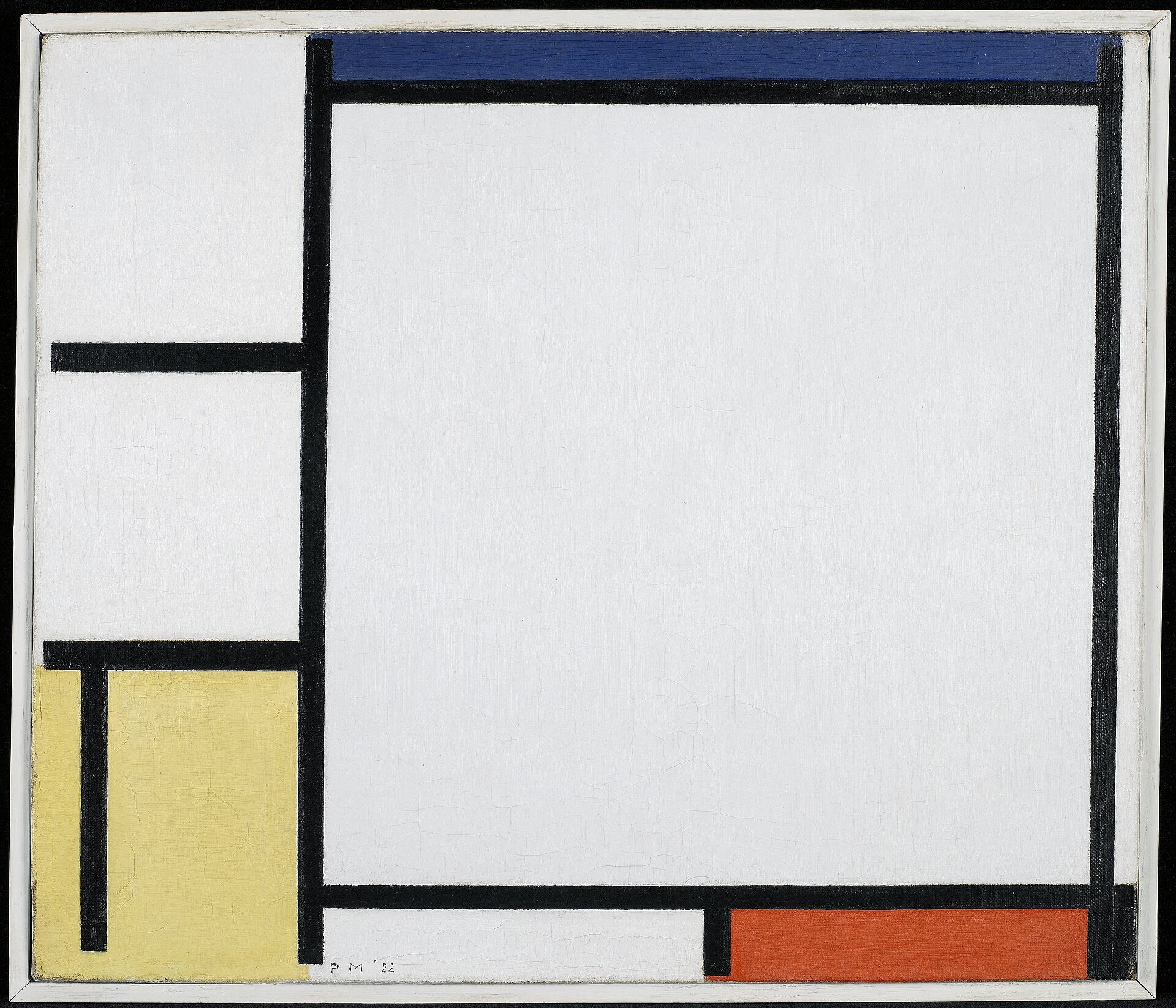 Koostumus sinisestä, punaisesta, keltaisesta ja mustasta - Piet Mondrian