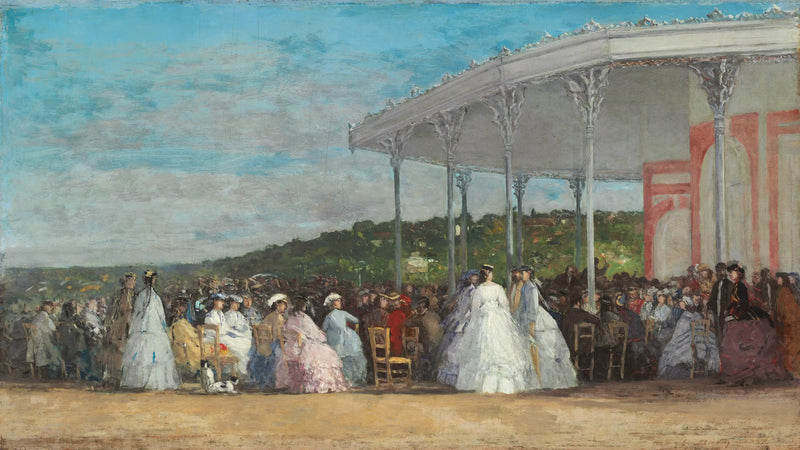 Konsertti Deauvillen kasinolla - Eugène Boudin