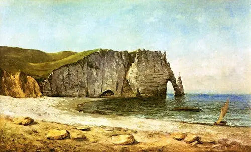 Étretatin meren arkkitehtuuri - Gustave Courbet