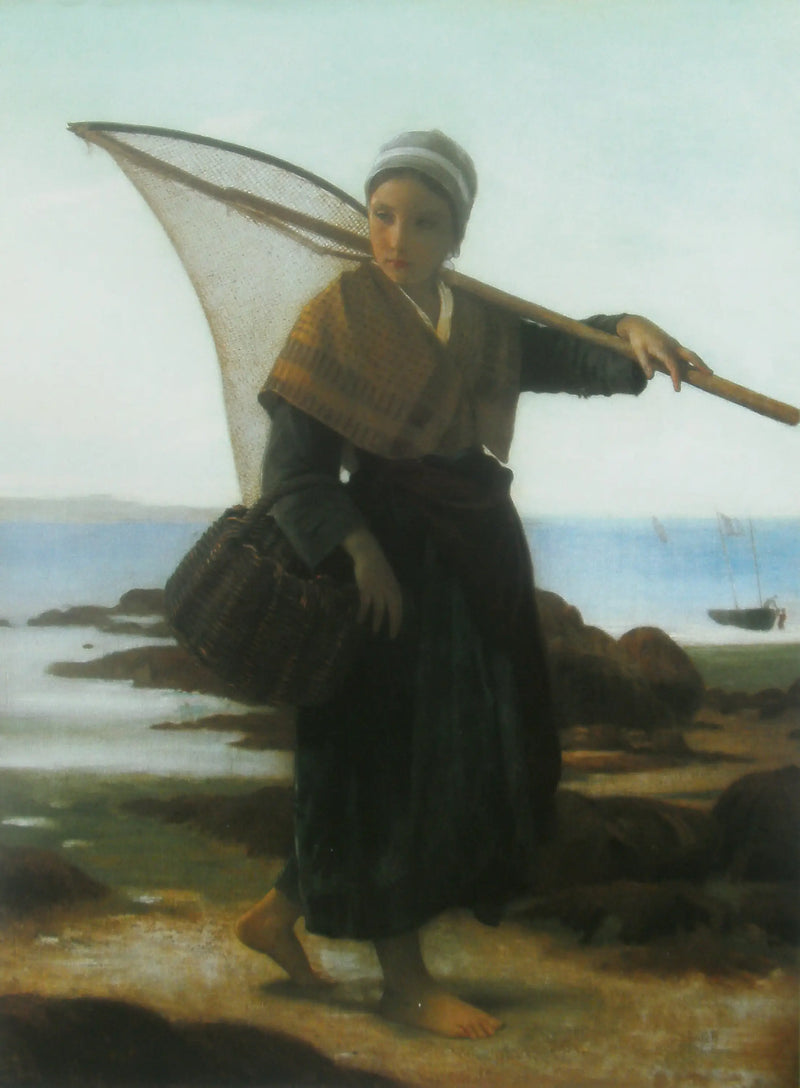 Katkarapujen kalastaja - Bouguereau