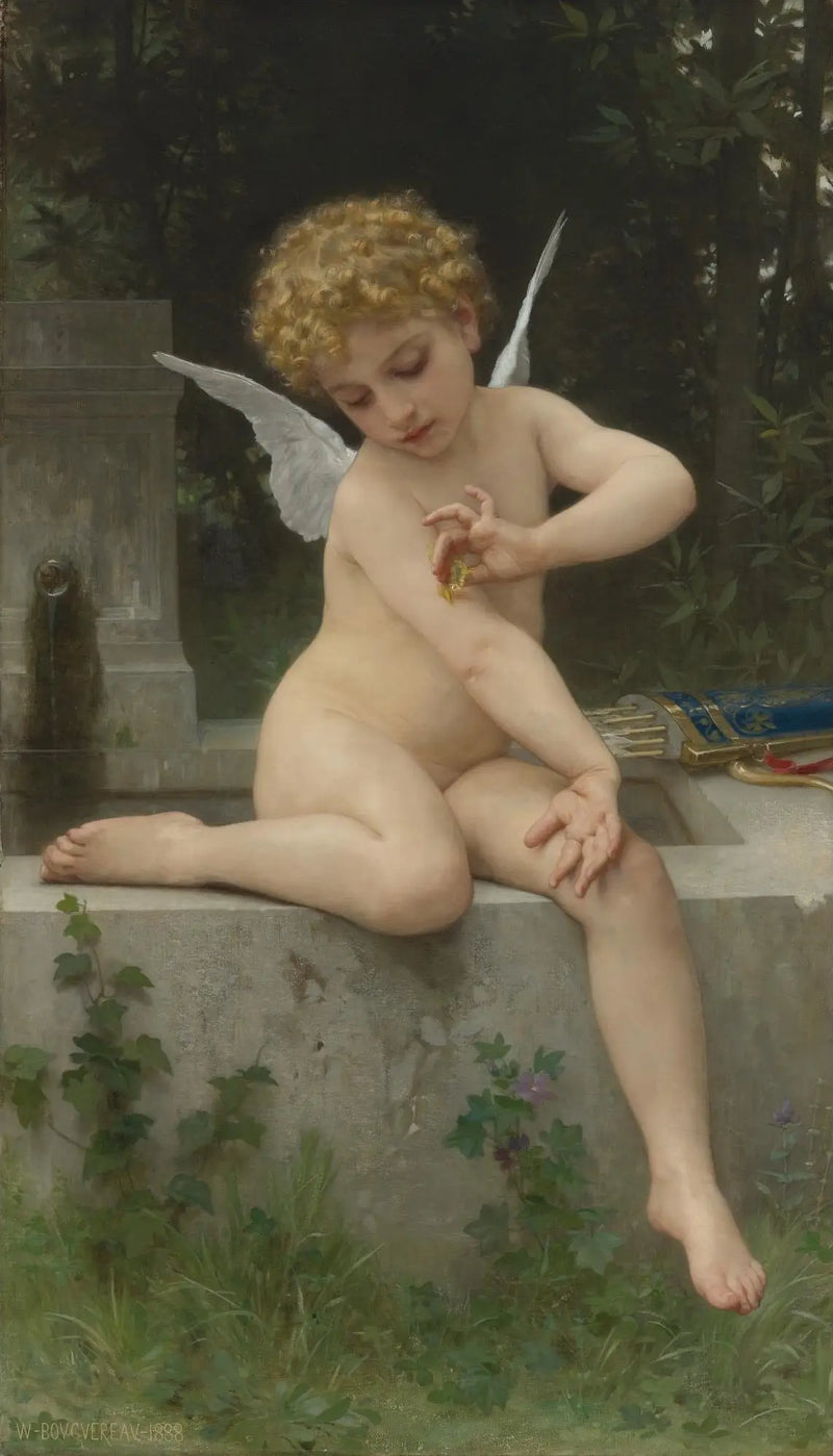 Rakkaus perhosen kanssa - Bouguereau