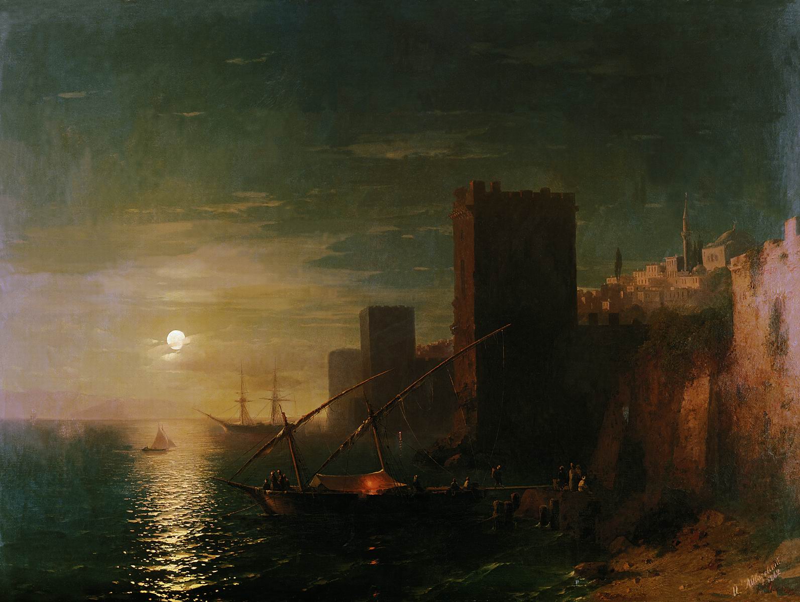 Nuit à Constantinople - Ivan Aïvazovski