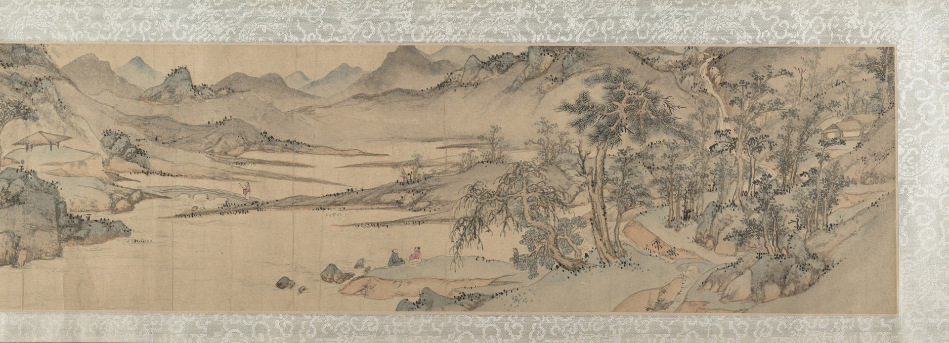 Landscape, Wen Boren, dated 1558 — peinture chinoise