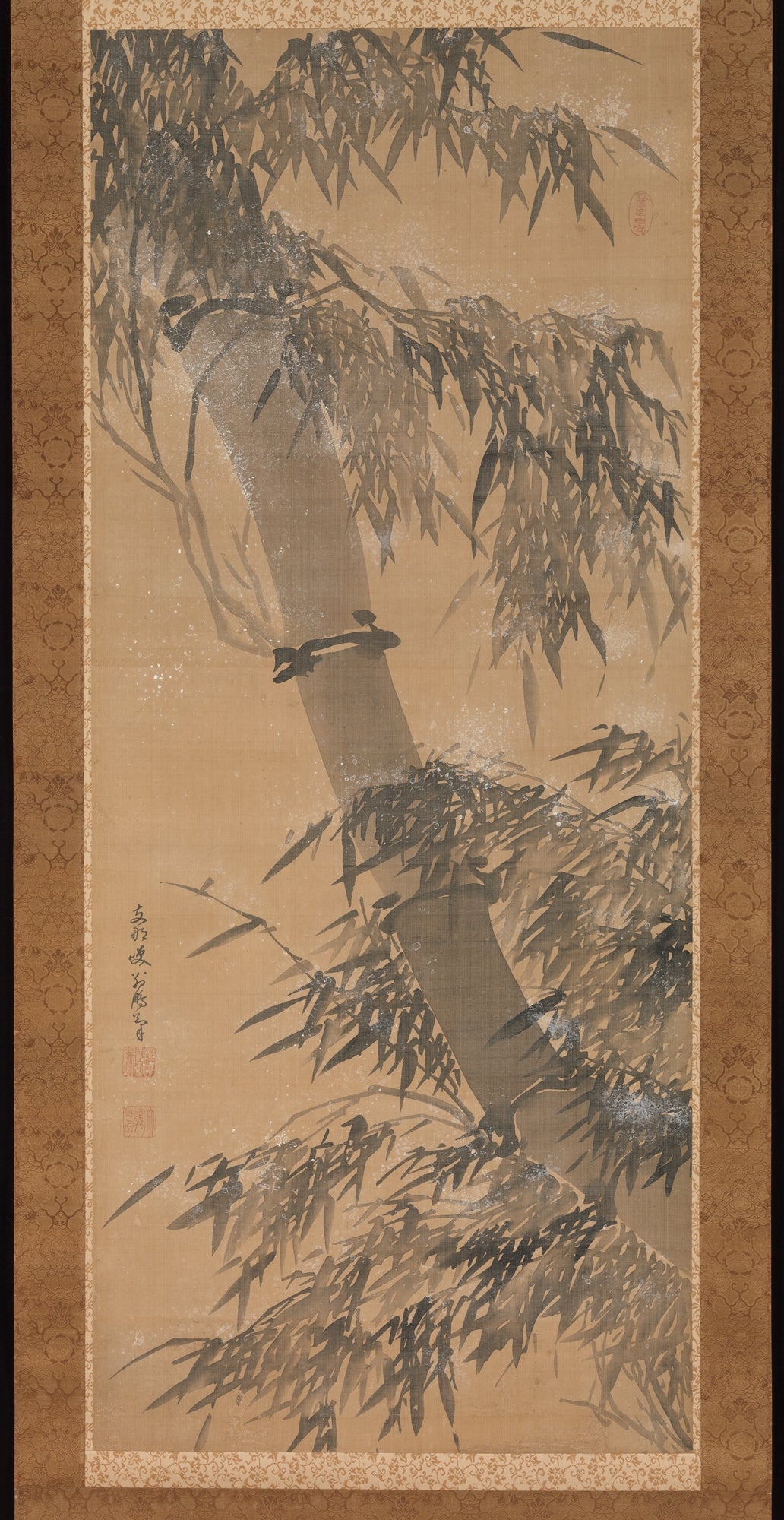 Bamboo in Snow, Dapeng Zhengkun (Taihō Shōkon), 1774 — peinture chinoise