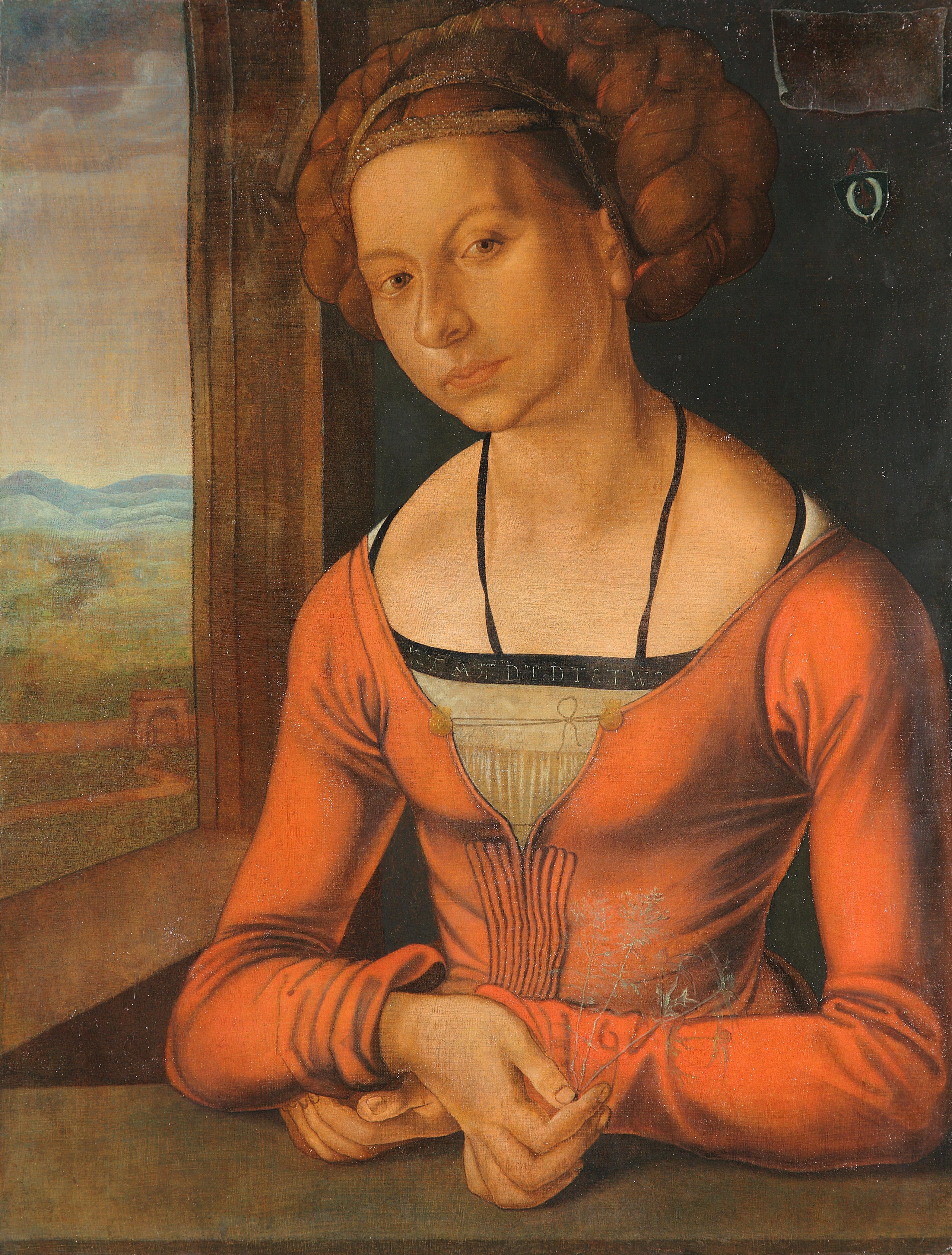 Nuori nainen, letitetyt hiukset - Albrecht Dürer