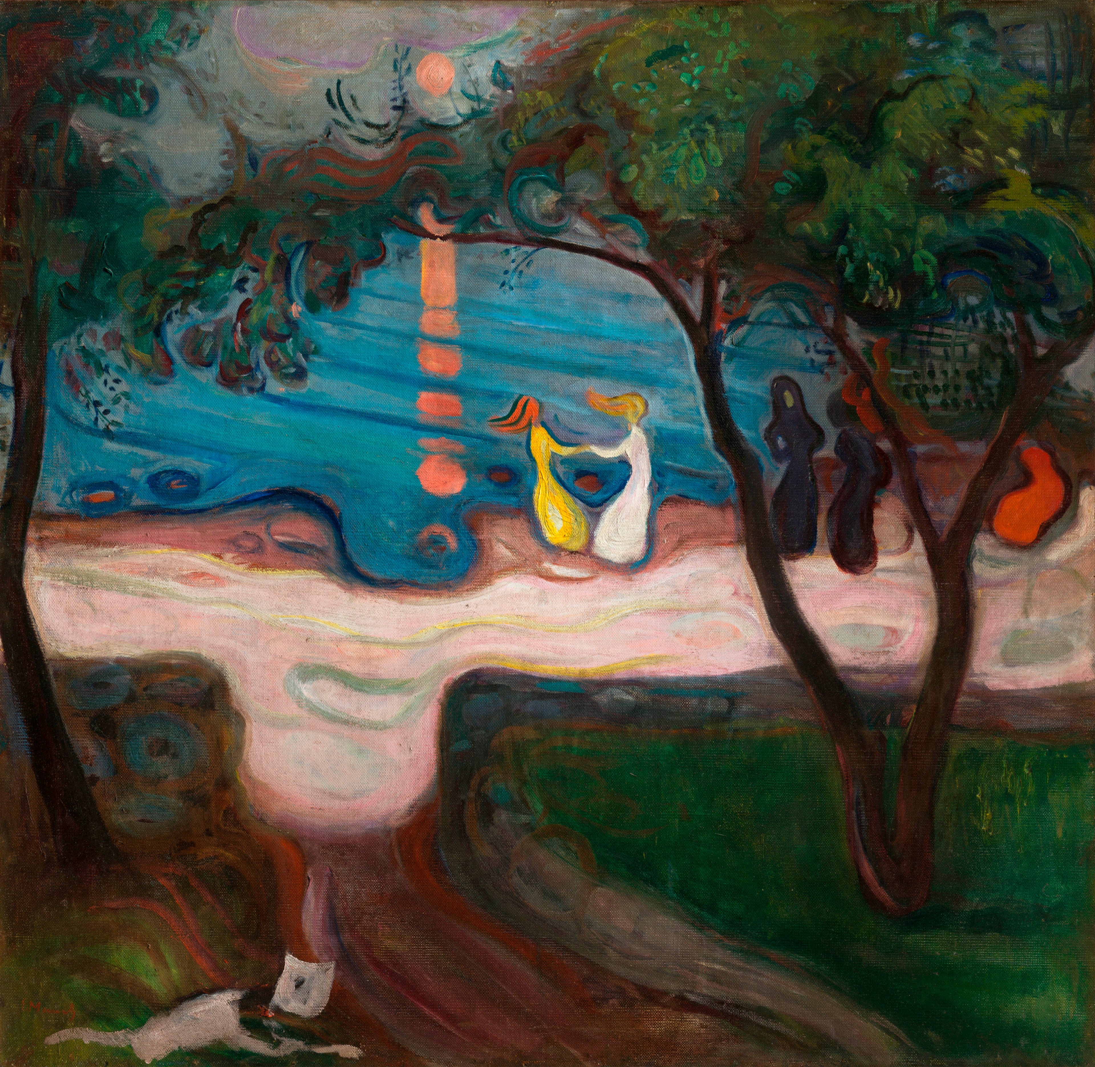 Reproduction du tableau « Danse sur la plage - Edvard Munch » par Alpha Reproduction en peinture à l’huile