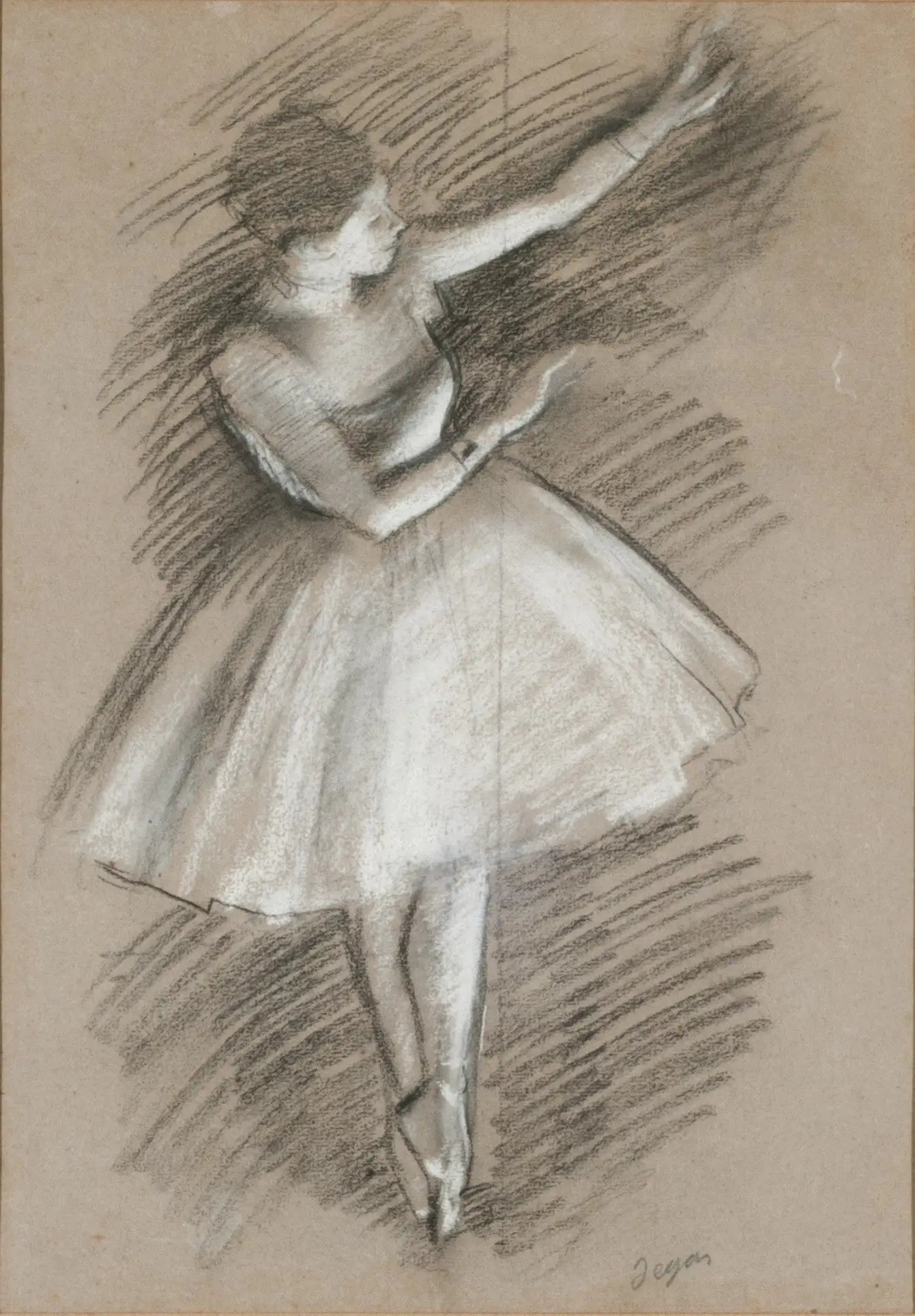 Reproduction du tableau « danseuse en blanc - Edgar Degas » par Alpha Reproduction en peinture à l’huile
