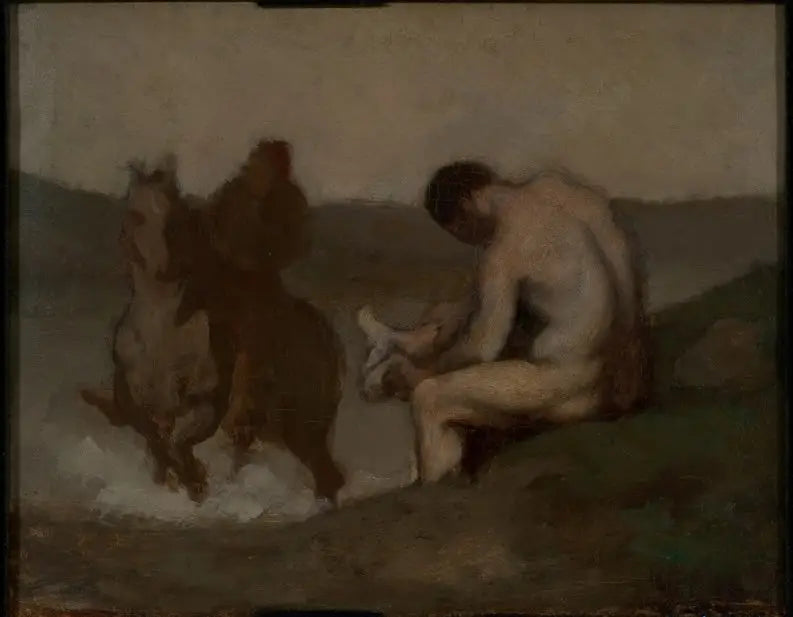 Uiminen (L'Abreuvoir) - Honoré Daumier