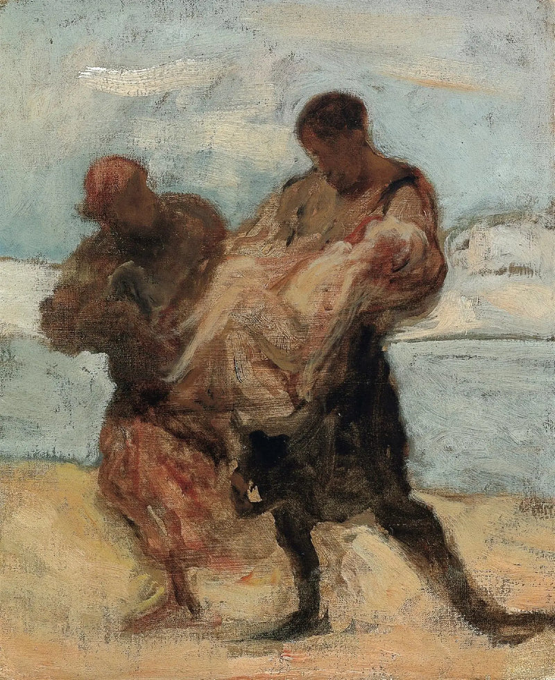 Pelastustyö - Honoré Daumier
