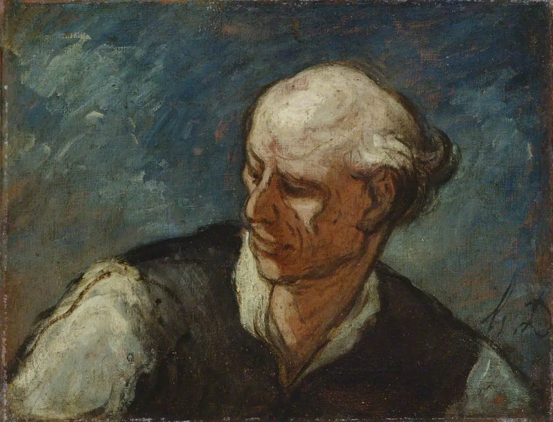 Miehen pää - Honoré Daumier