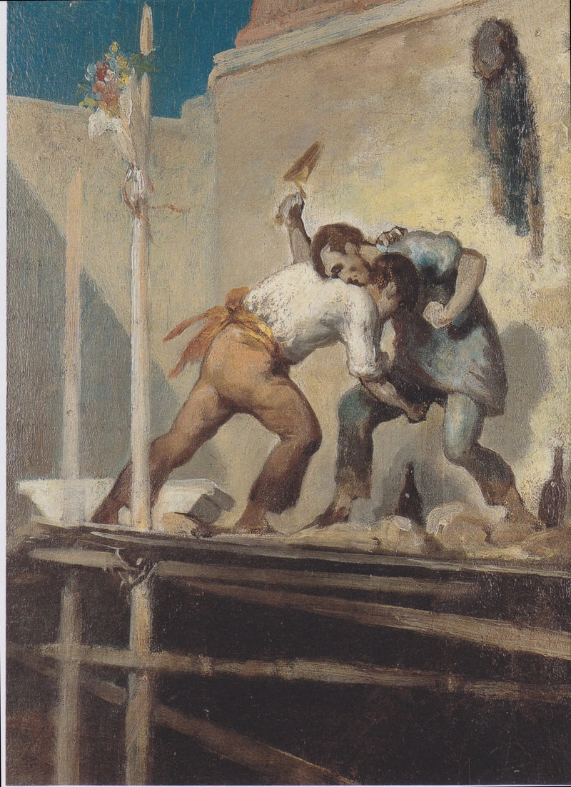 Taistella muurareita vastaan - Honoré Daumier
