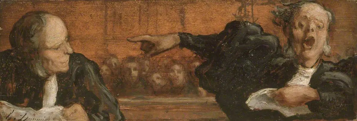 Un cas célèbre - Honoré Daumier - Alpha Reproduction