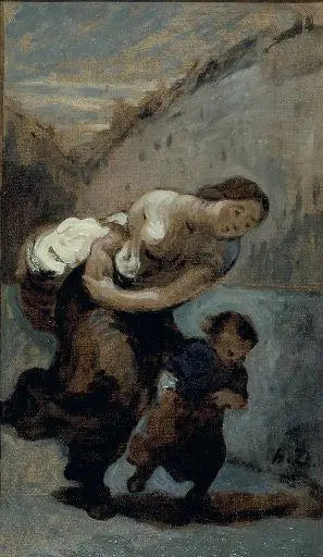 Le Fardeau - Honoré Daumier