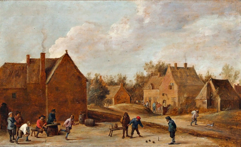 Kyläkohtaus - David Teniers nuorempi