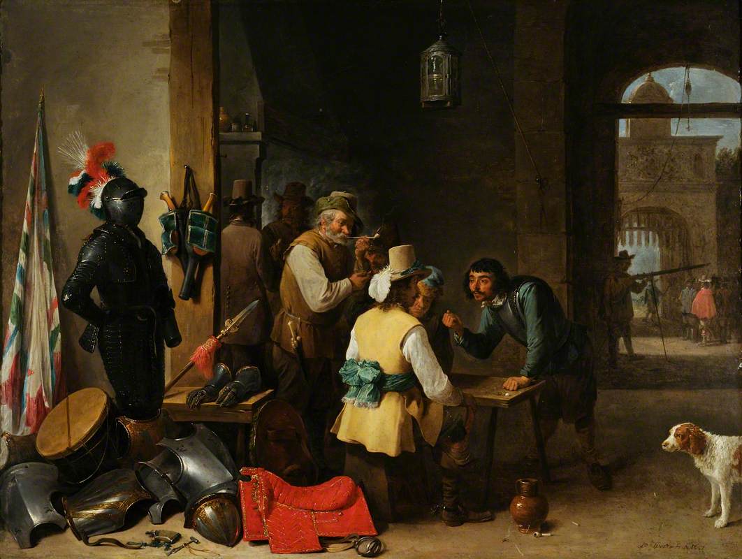 L'intérieur d'une salle de garde - David Teniers le Jeune