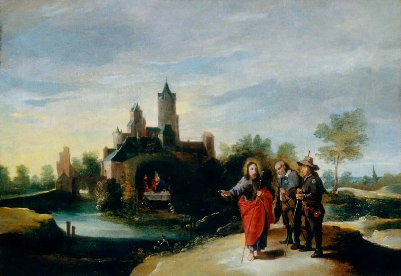 Kristus ja opetuslapset Emmauksen tiellä - David Teniers nuorempi