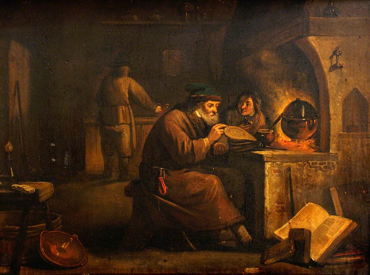 Un alchimiste dans son laboratoire - David Teniers le Jeune