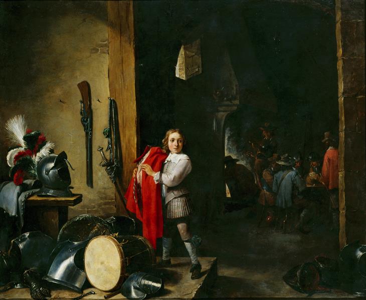 Le page dans la salle de garde - David Teniers le Jeune