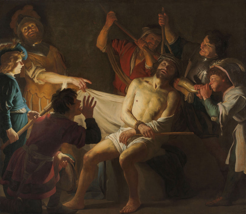 Ristiinnaulittu Kristus piikkikruunussa - Gerrit van Honthorst