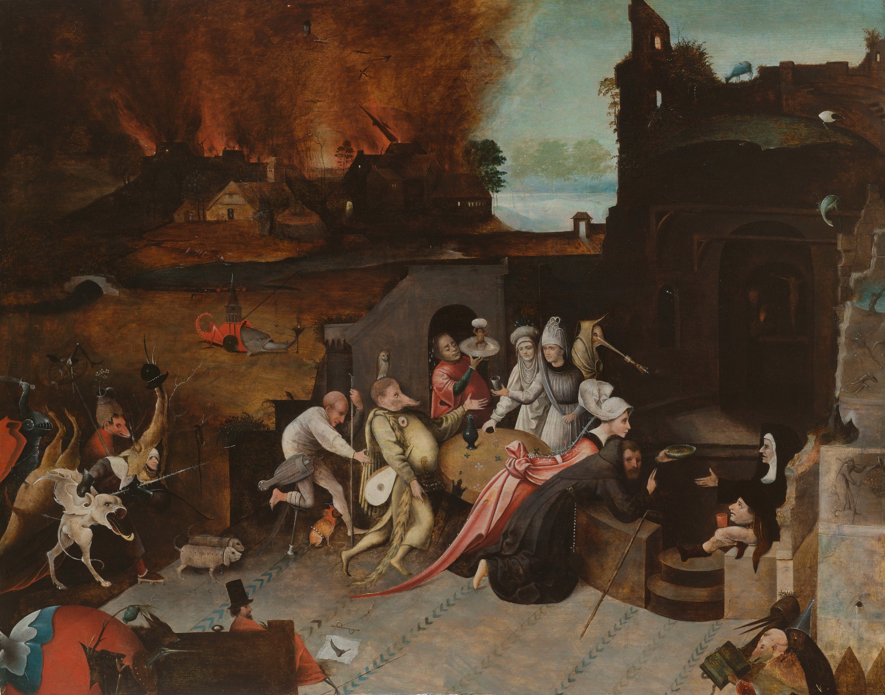Pyhän Antonin kiusaus - Hieronymus Bosch