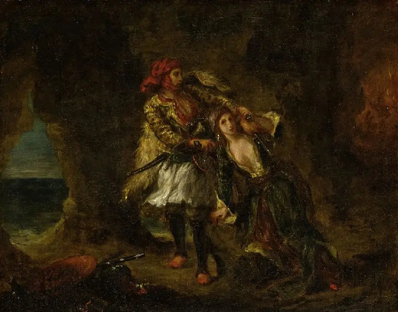 Abydoksen morsian - Eugène Delacroix