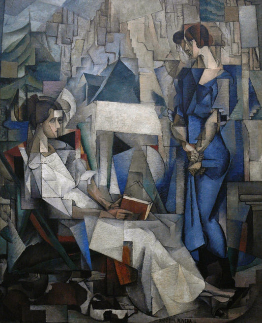 Kaksi naista (Angelina Beloffin muotokuva) – Diego Rivera (1914)
