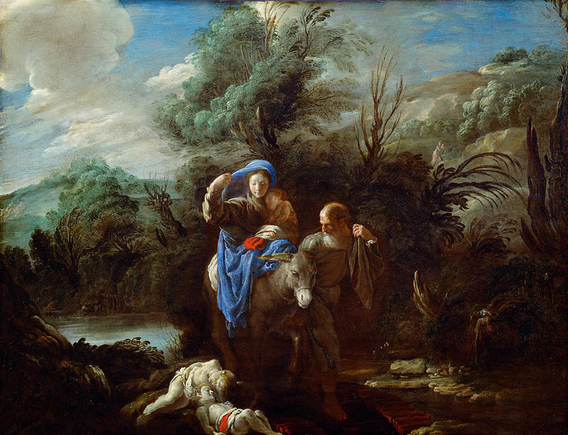 La fuite en Égypte - Domenico Fetti