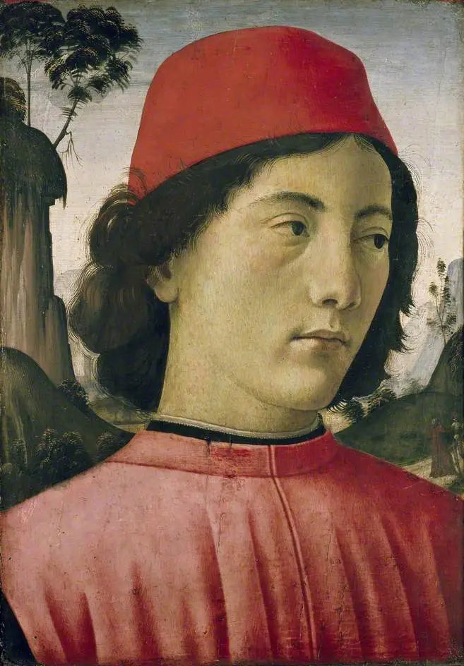 Nuoren miehen muotokuva - Domenico Ghirlandaio