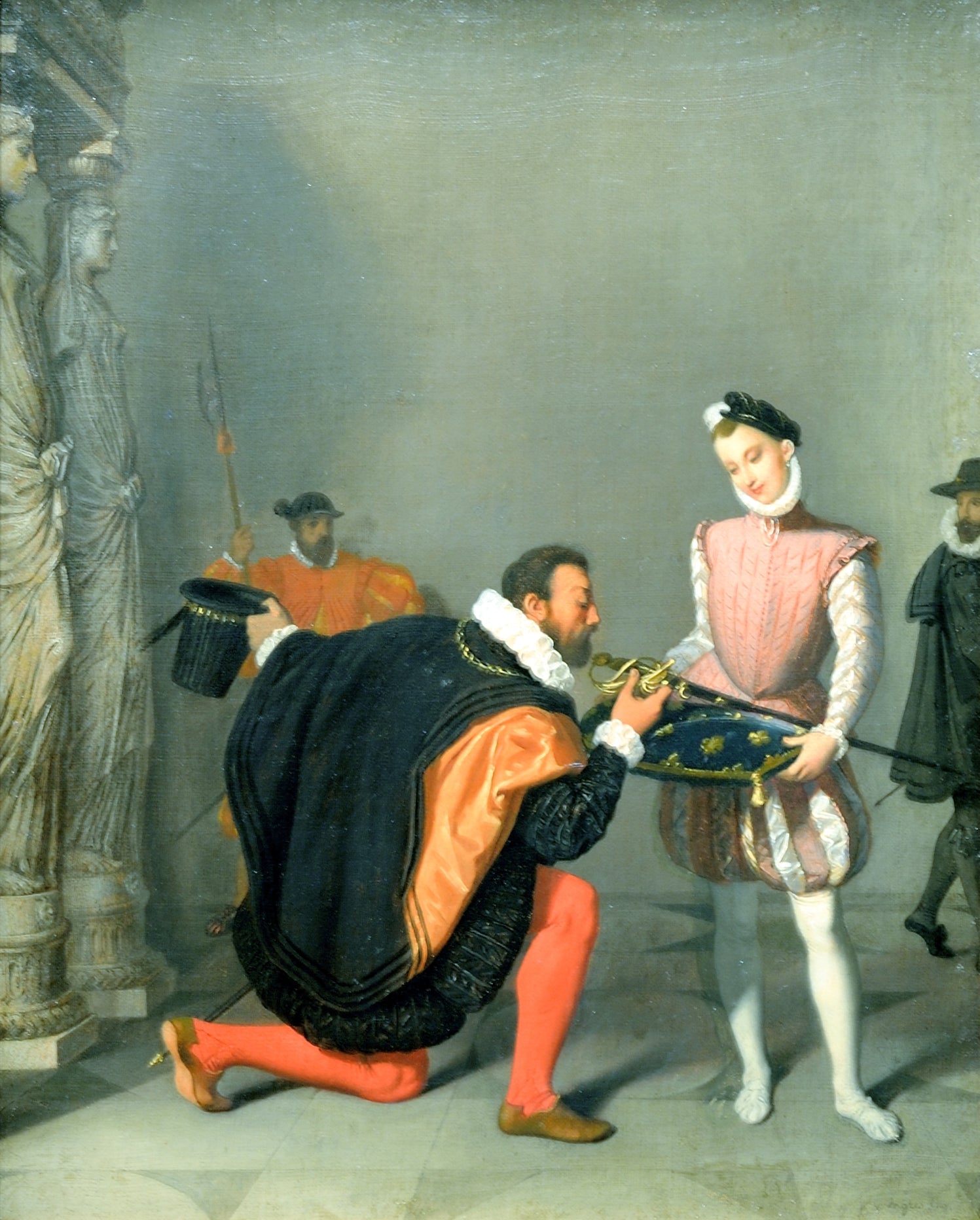 Don Pedro de Tolède suutelee Henri IV:n miekkaa - Jean-Auguste-Dominique Ingres