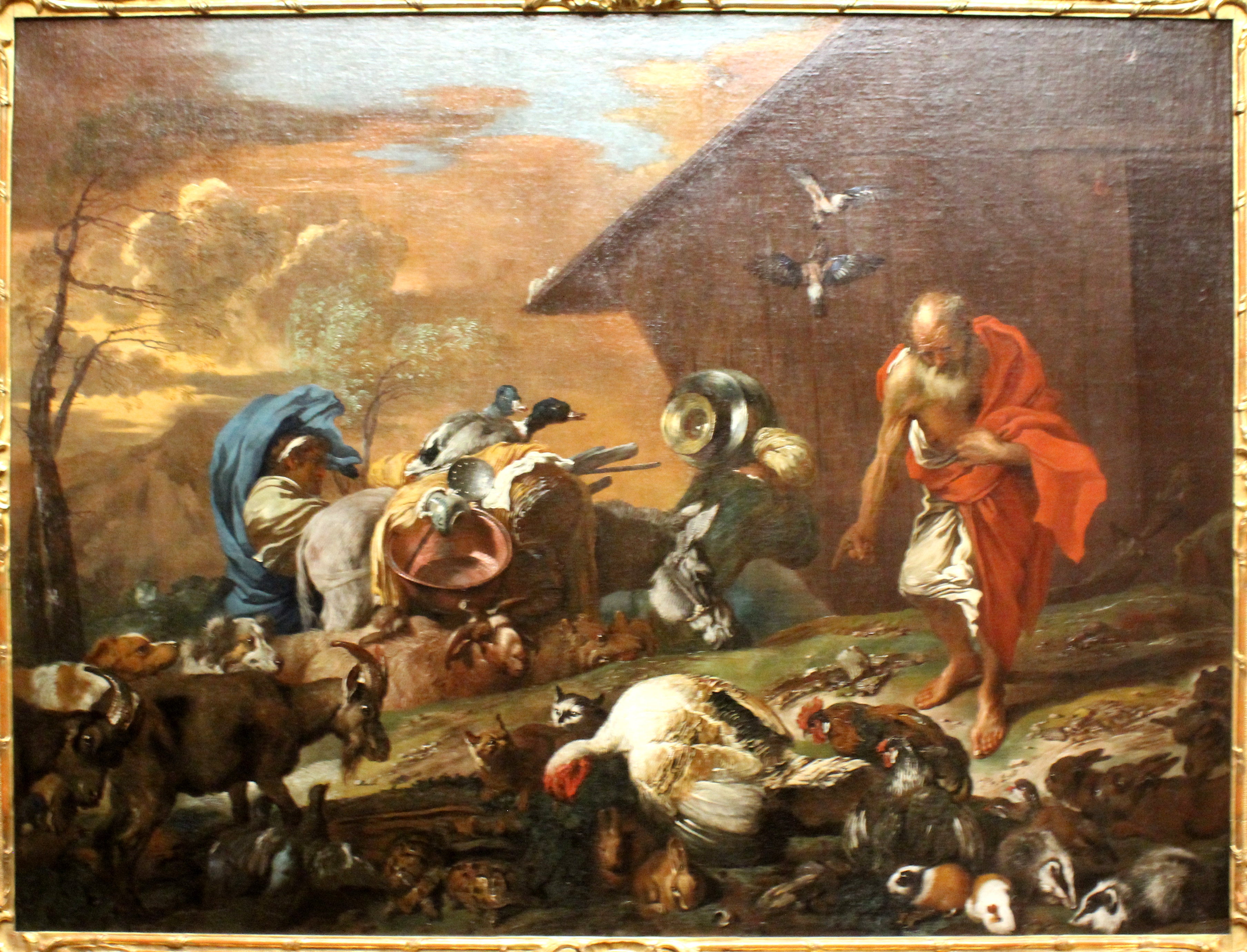 Devant l'arche de Noé (Dresde) - Giovanni Benedetto Castiglione