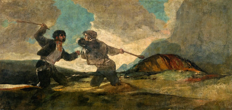 Taistelu nuijalla - Francisco de Goya