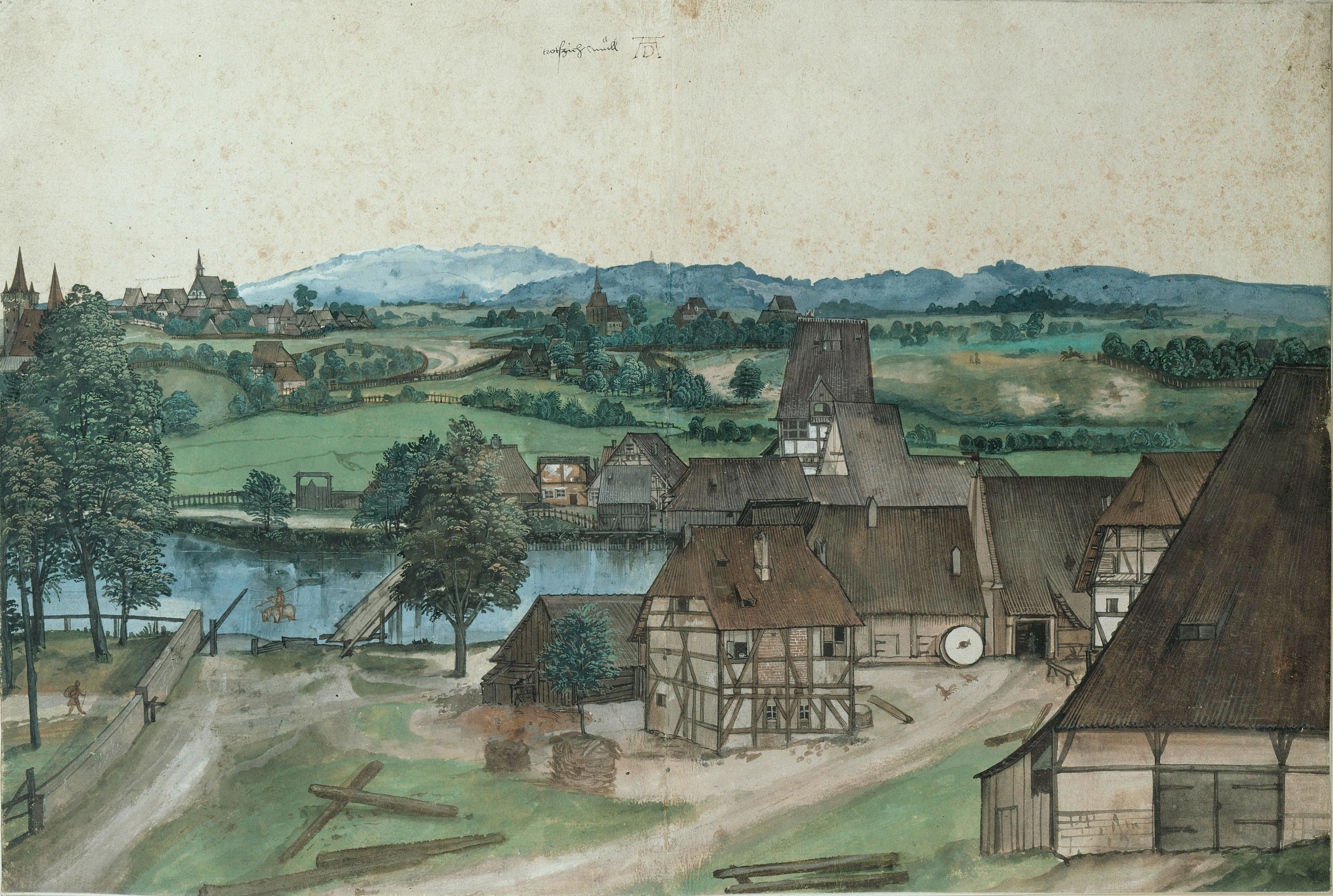 Tréfilerie Pegnitzissä, lähellä Nürnbergia - Albrecht Dürer
