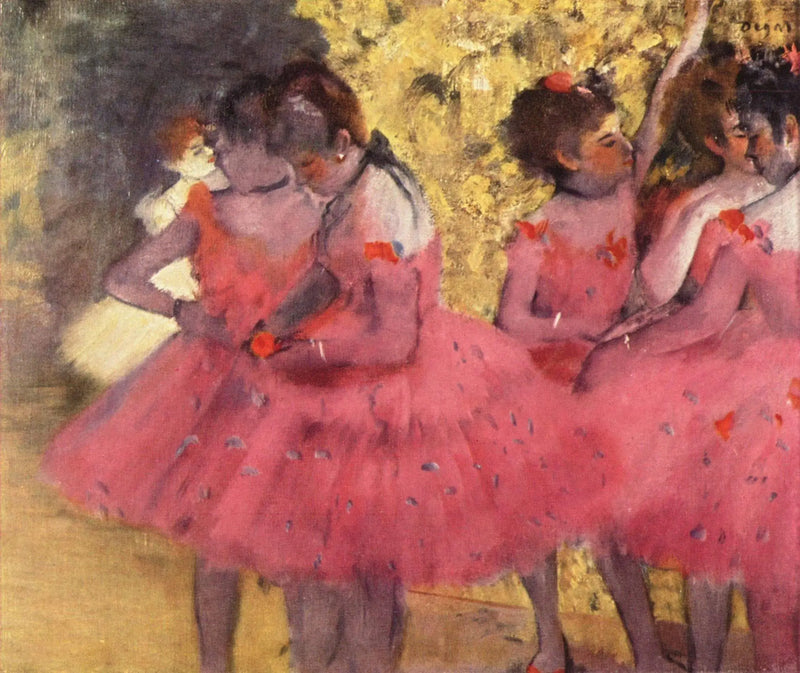 Punaisissa hameissa tanssijat - Edgar Degas