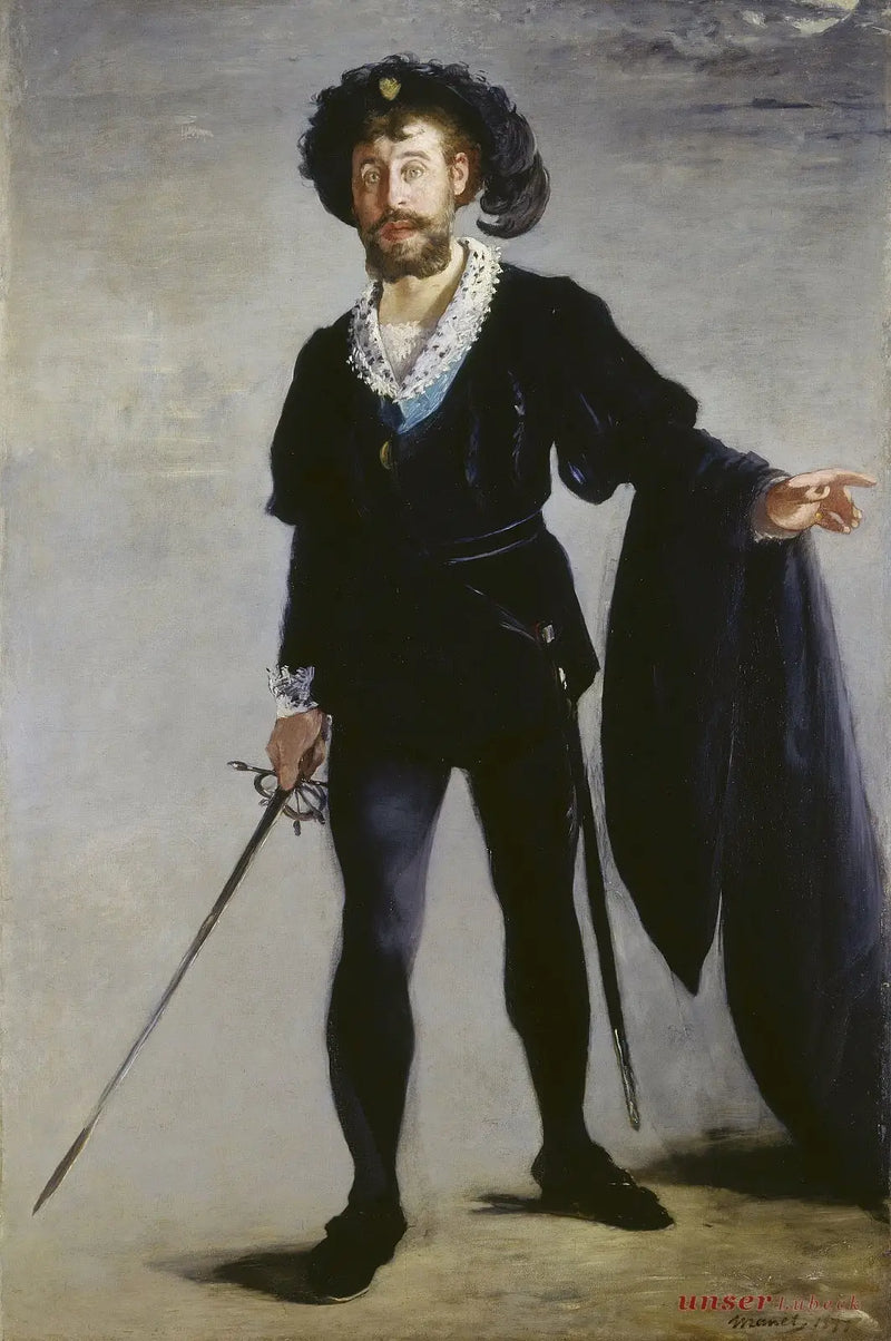 Faure muotokuva Hamletin roolissa - Édouard Manet