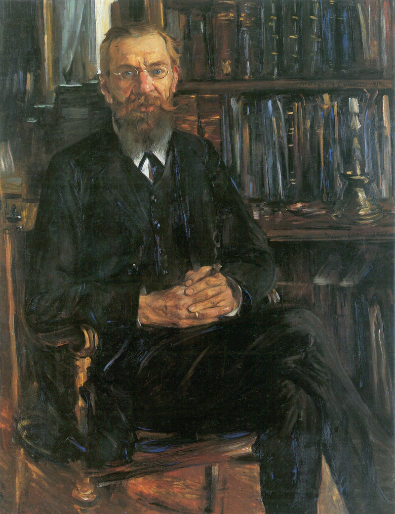 Muotokuva tohtori Edward Meyeristä (1855-1930), saksalaisesta historioitsijasta - Lovis Corinth