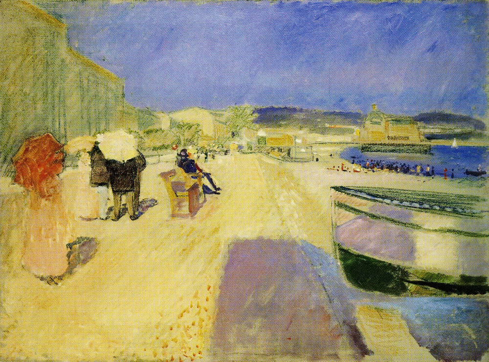 Reproduction du tableau « Après-midi sur la promenade des Anglais - Edvard Munch » par Alpha Reproduction en peinture à l’huile