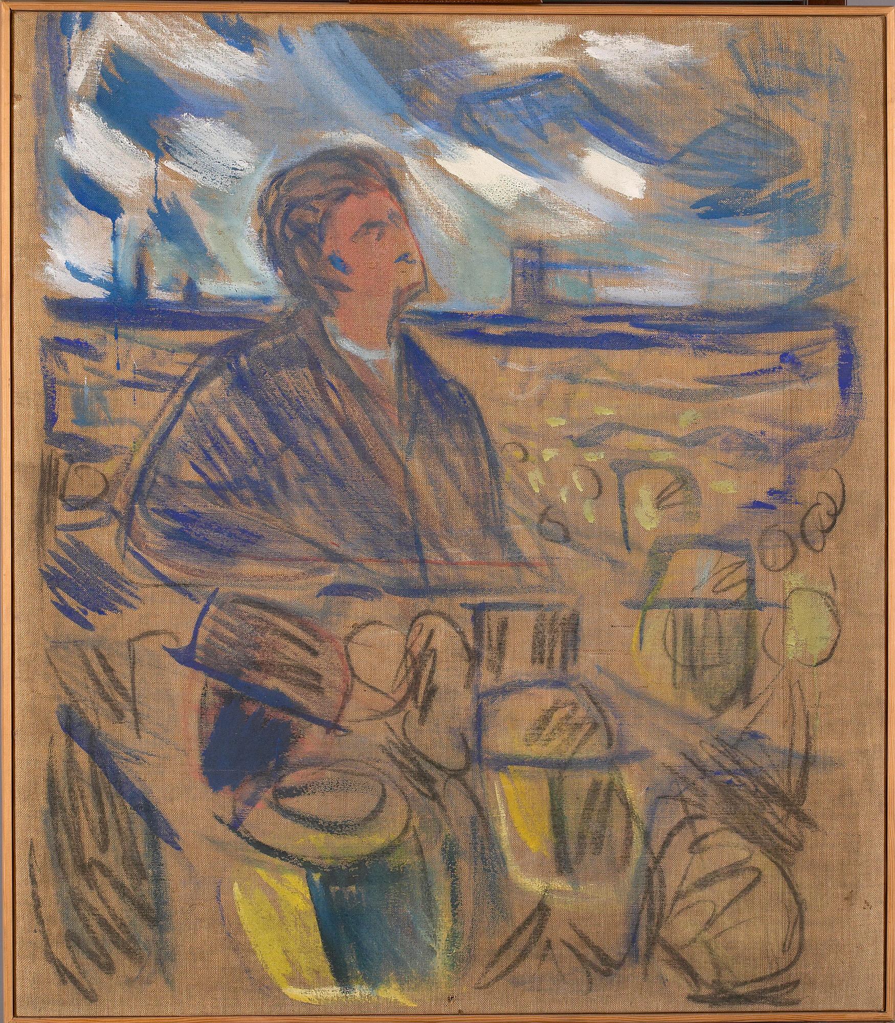 Reproduction du tableau « Bjørnstjerne Bjørnson s'adressant au peuple - Edvard Munch » par Alpha Reproduction en peinture à l’huile