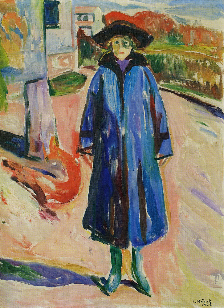 Reproduction du tableau « Blouson bleu au soleil - Edvard Munch » par Alpha Reproduction en peinture à l’huile