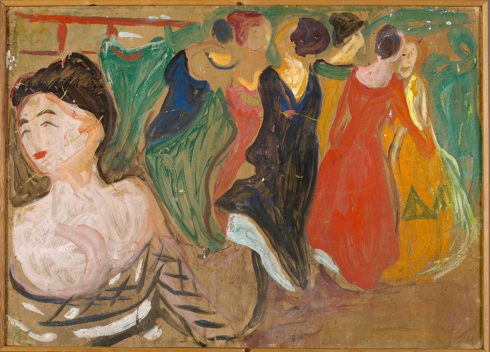 Reproduction du tableau « Scène de bordel - Edvard Munch » par Alpha Reproduction en peinture à l’huile
