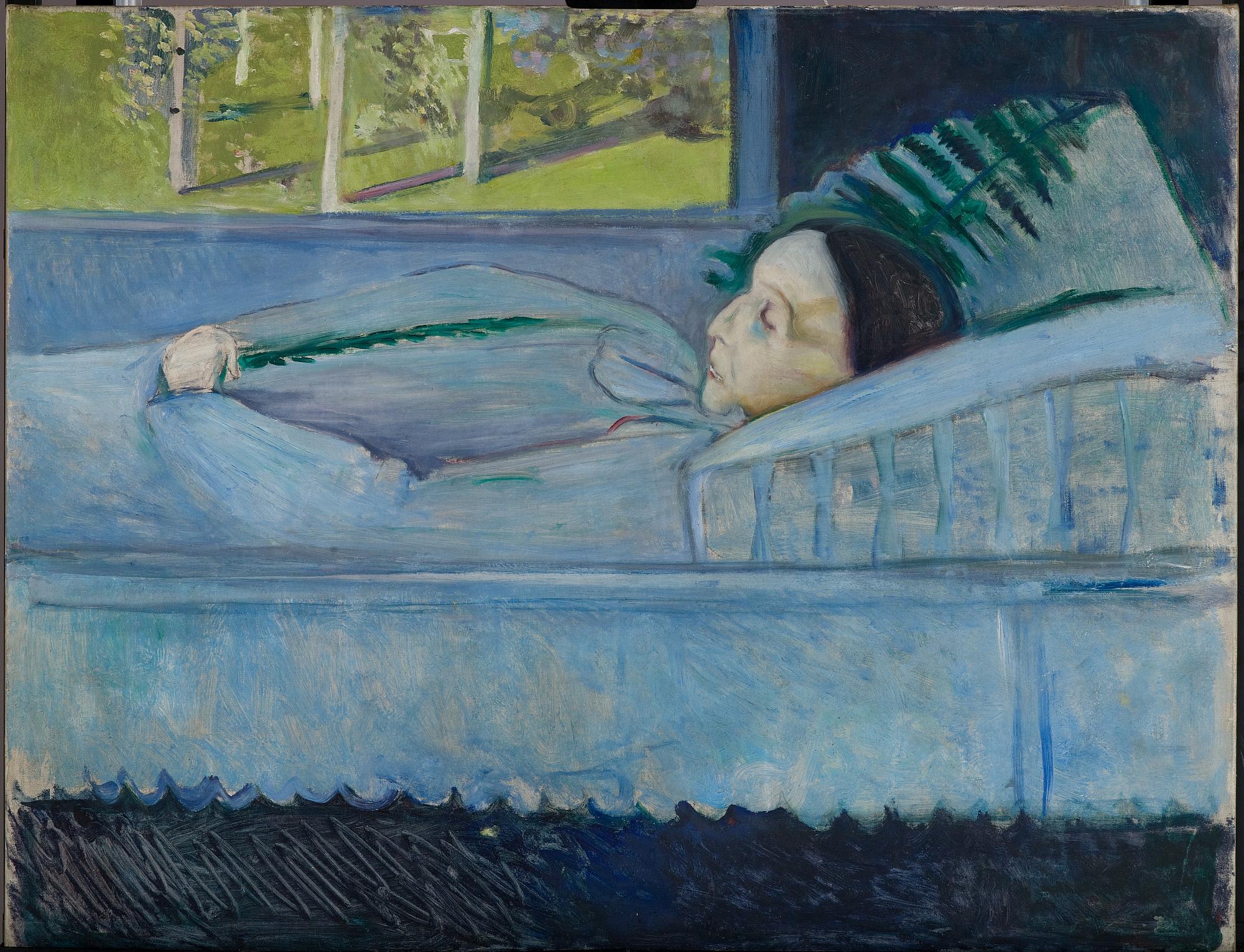 Reproduction du tableau « La Mort et le Printemps - Edvard Munch » par Alpha Reproduction en peinture à l’huile