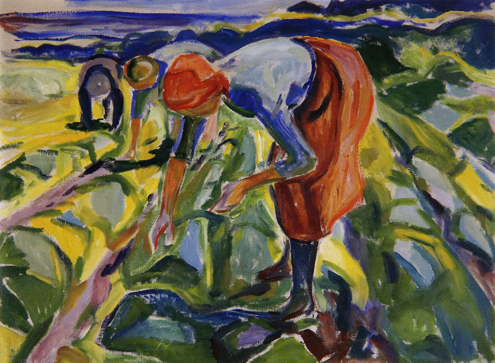 Reproduction du tableau « Travail des champs - Edvard Munch » par Alpha Reproduction en peinture à l’huile