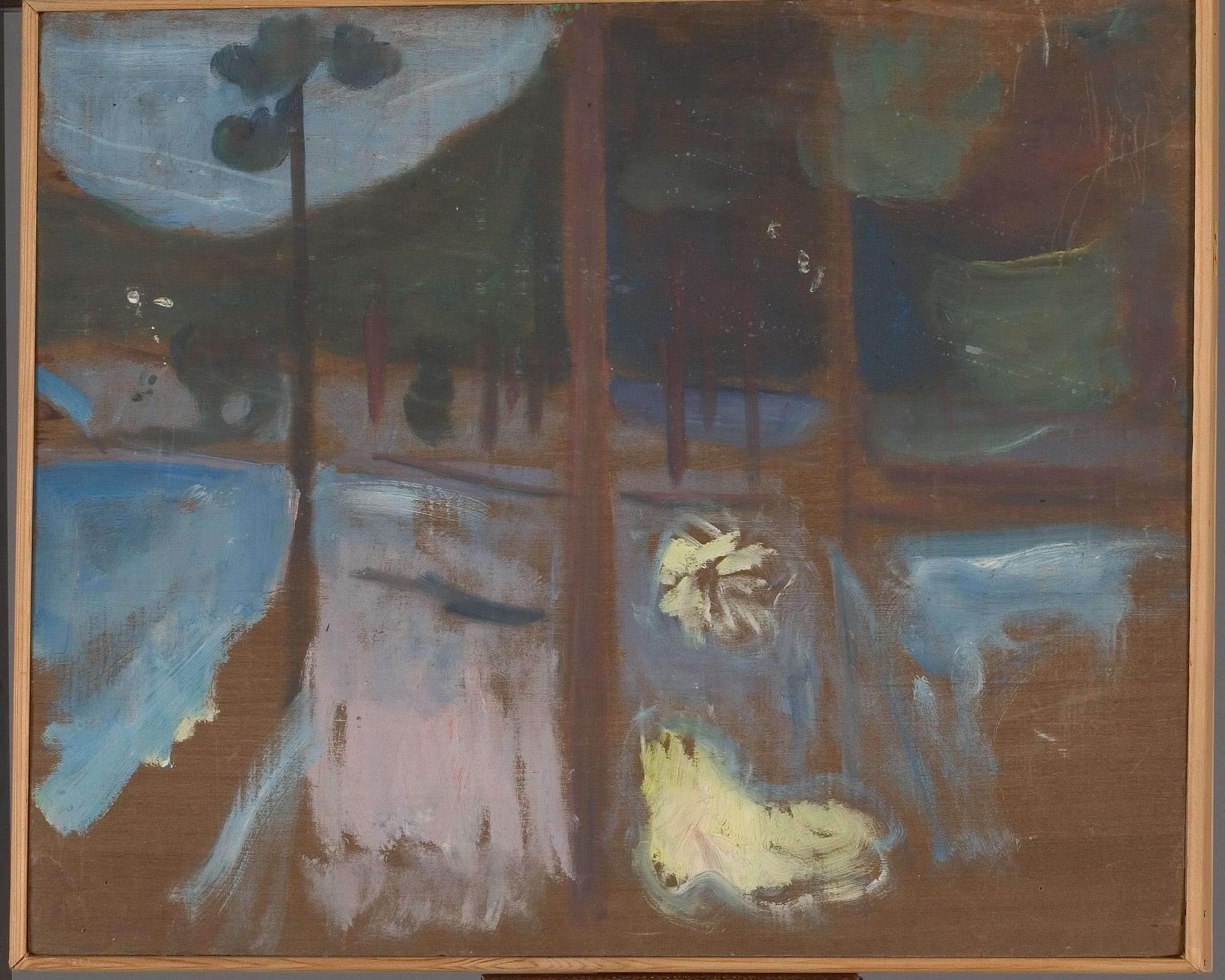 Reproduction du tableau « Étude de forêt - Edvard Munch » par Alpha Reproduction en peinture à l’huile