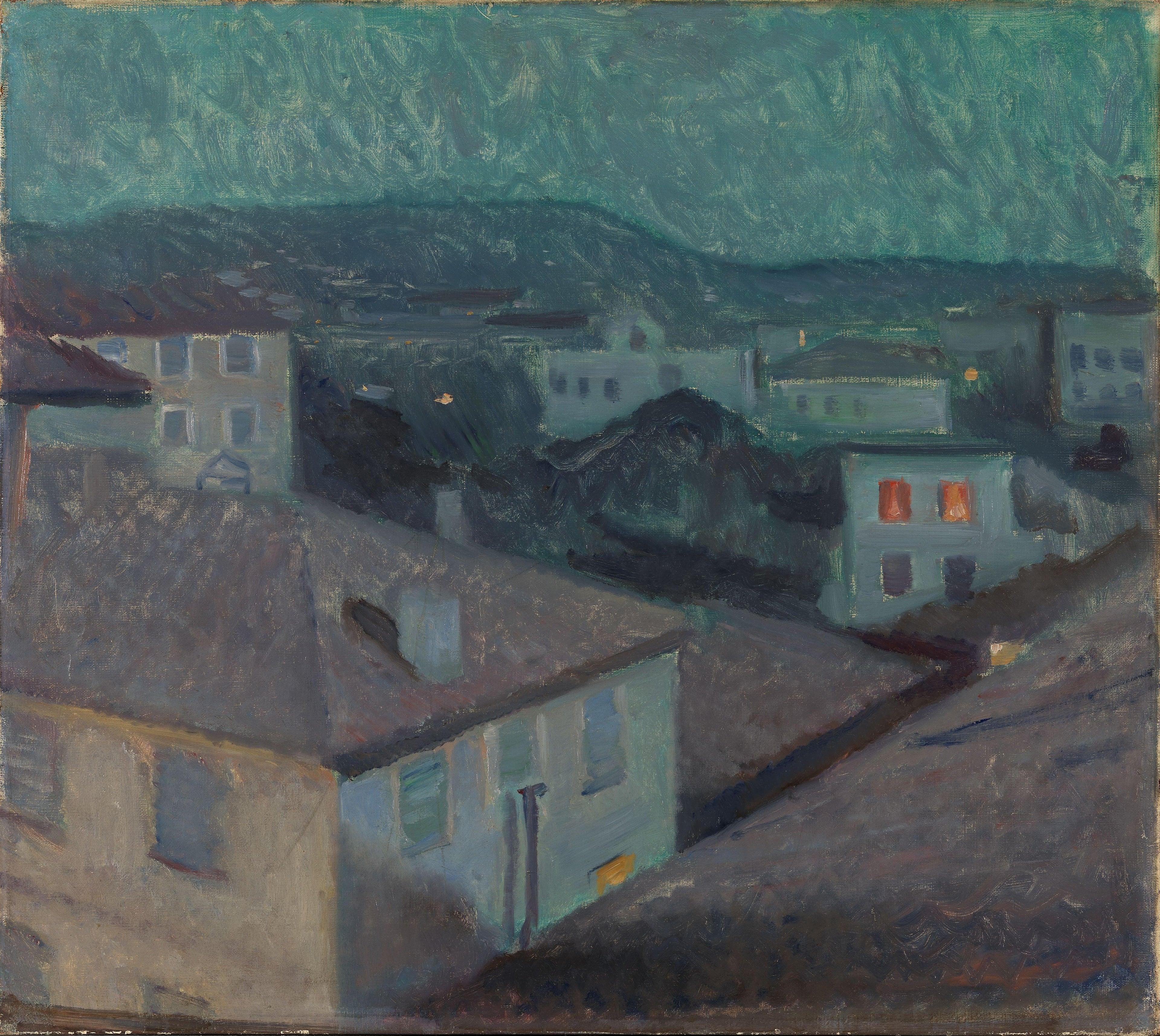 Reproduction du tableau « Nuit à Nice - Edvard Munch » par Alpha Reproduction en peinture à l’huile