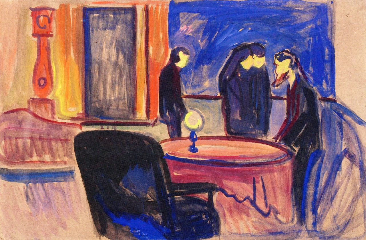 Reproduction du tableau « Esquisse pour « Les Revenants » d'Henrik Ibsen - Edvard Munch » par Alpha Reproduction en peinture à l’huile