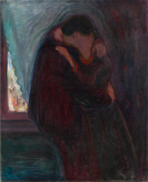Reproduction du tableau « Le Baiser - Edvard Munch » par Alpha Reproduction en peinture à l’huile