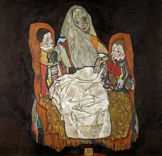 👩‍👧‍👦 Äiti kahden lapsen kanssa III – Egon Schiele (1915)