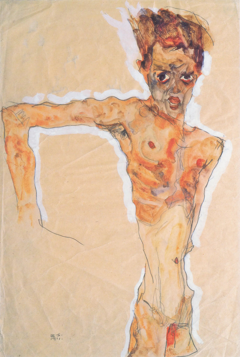 Itsepotretti - Egon Schiele