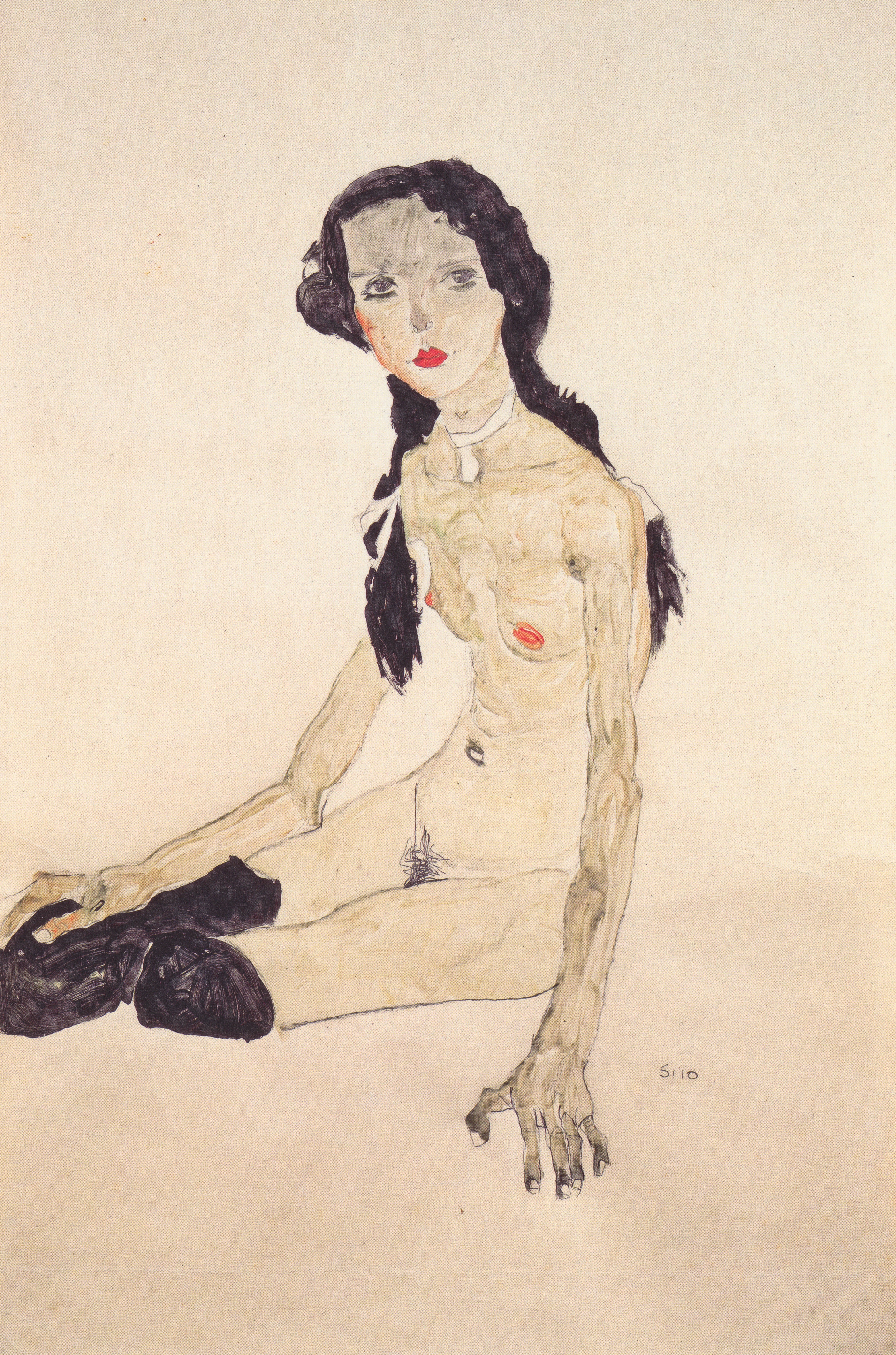 Reproduction du tableau « Q115412819 - Egon Schiele » par Alpha Reproduction en peinture à l’huile