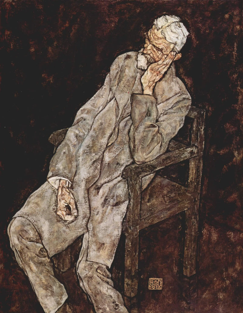 Johann Harmsin muotokuva - Egon Schiele